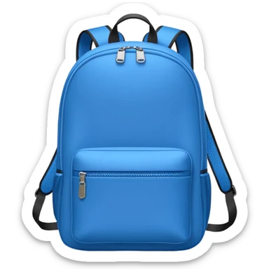 Mochila azul sticker
