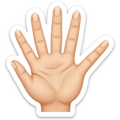 playful tickle represented as a hand with wiggling fingers and motion lines, cheerful and fun sticker