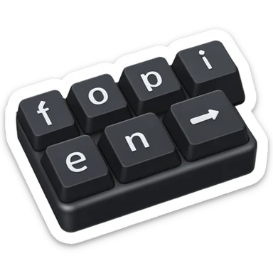 Keyboard Key sticker