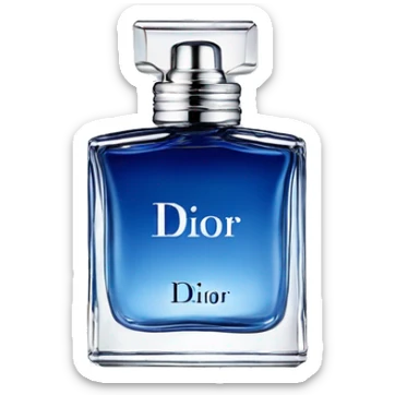 blue men’s dior perfume sticker
