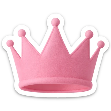 pink crown remove background sticker