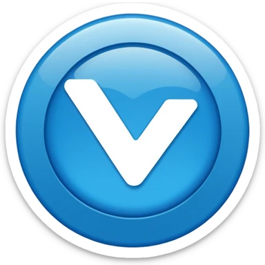 Create a instagram verified blue tick round shape sticker