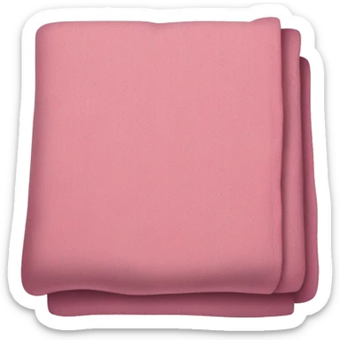 Pink flannel blanket sticker