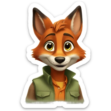 Zootopia FOX Nick Wilde sticker