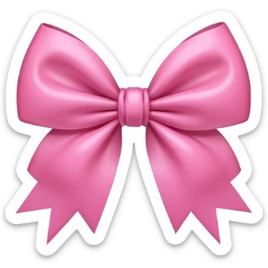Pink coquette aesthetic bow sticker