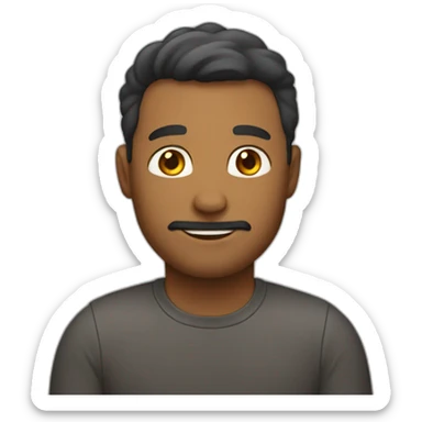 make emojy for man 25 years sticker