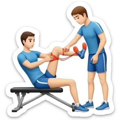 Physical therapy for tendon injury sticker