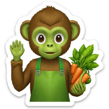 greengrocer's animal sticker
