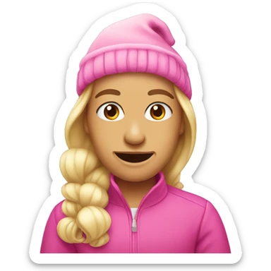 Pink Christmas  sticker