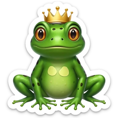 frog (without crown) from The Princess and the Frog sticker
