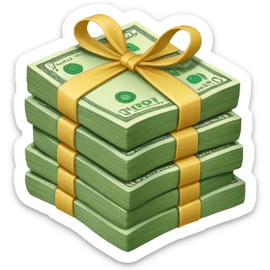 Small money stack sticker