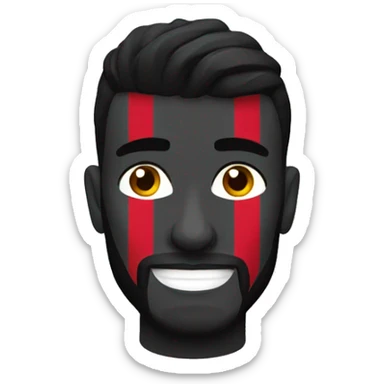 Rayo color negro sticker