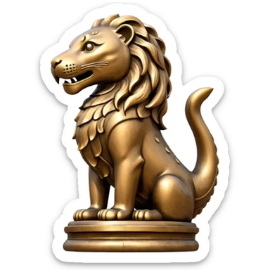 merlion with no legs sticker