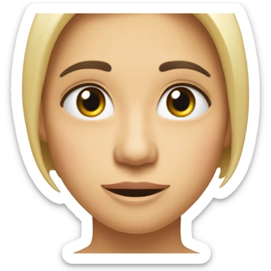 cara de “que te pasa!” sticker