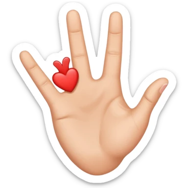 Flip verticle this emoji 🫰 sticker