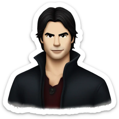 Vampire diaries Damon Salvatore sticker