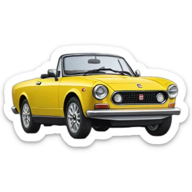 fiat 124 spyder 2020 Rallye vista frontal sticker