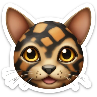tortoise shell small cat sticker