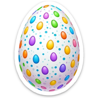 Easter egg sticker