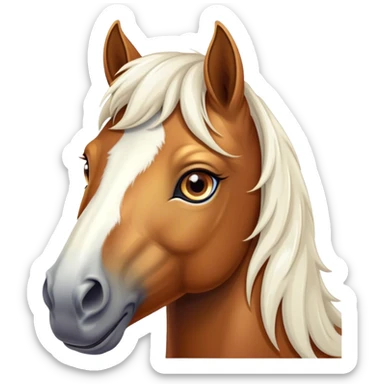 beautiful horse closeup sticker