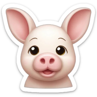 Cochon lapin sticker