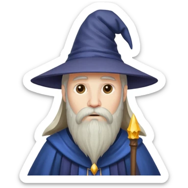 sad wizards in hat sticker