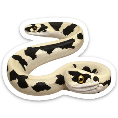 Pied python sticker