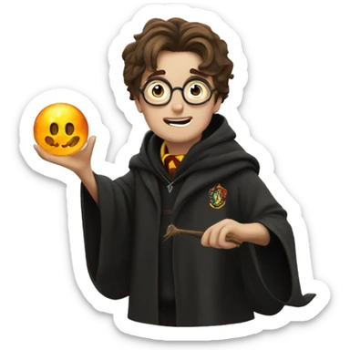 Harry Potter casting a spell sticker