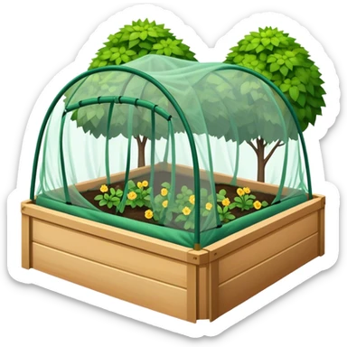 garden bed netting  sticker