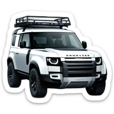 the new landrover defender black sticker