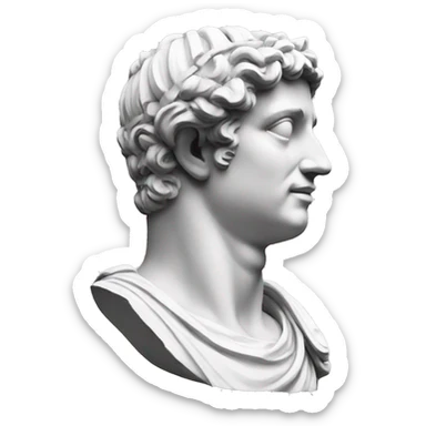 Beautifuk roman statue sticker