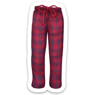 Plaid pijama pants sticker