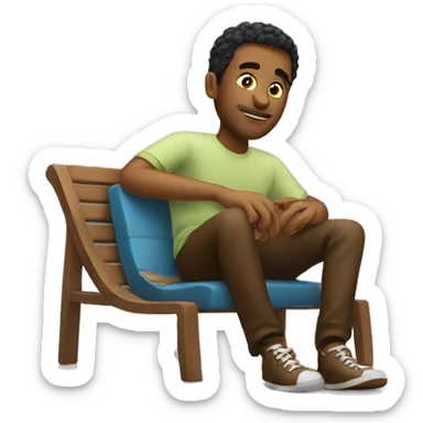 A guy chilling sticker