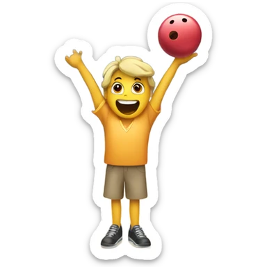 Excited to go bowling sticker