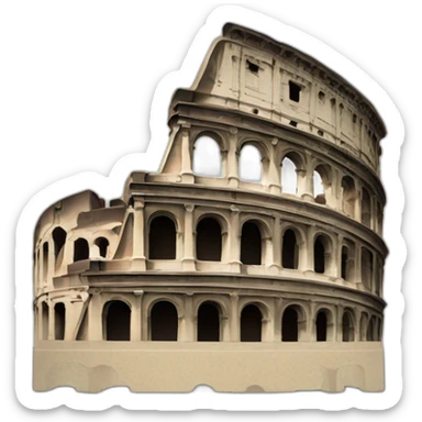 minimalistic coloseum sticker
