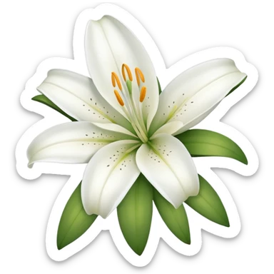 Lily flower  sticker