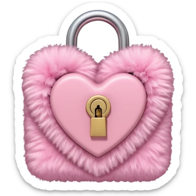 pink diary, girly, fluffy, light pink  sticker