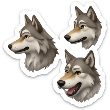 wolves sticker