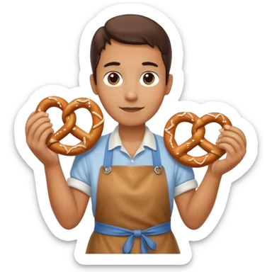 pretzel seller sticker