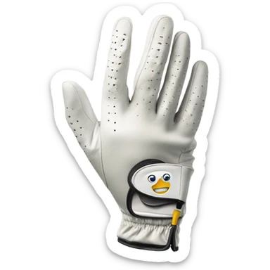 Golf glove hang loose sticker