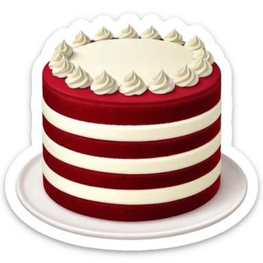 Red velvet cake sticker