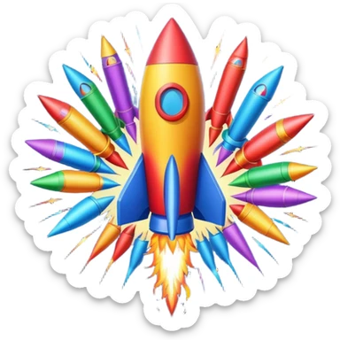 firework rocket sticker