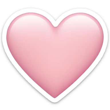 Light pink heart sticker