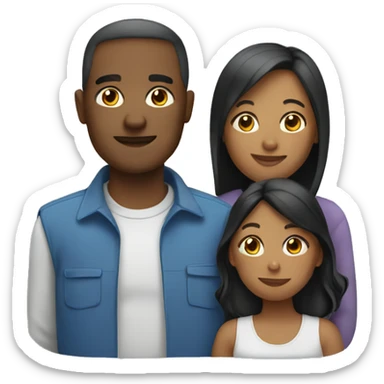 Family of four sticker