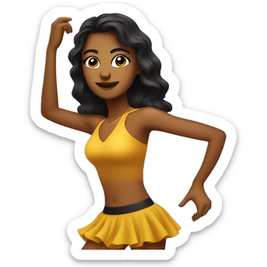 salsa dance girl sticker