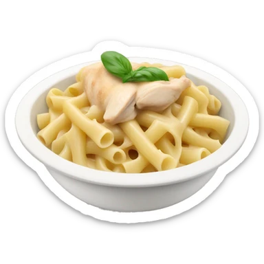 chicken Alfredo pasta sticker