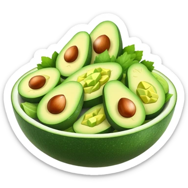 Cucumber avocado salad  sticker