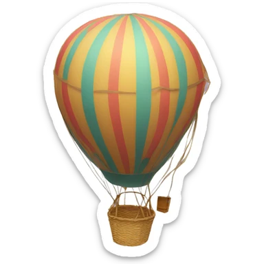 hot air ballon sticker