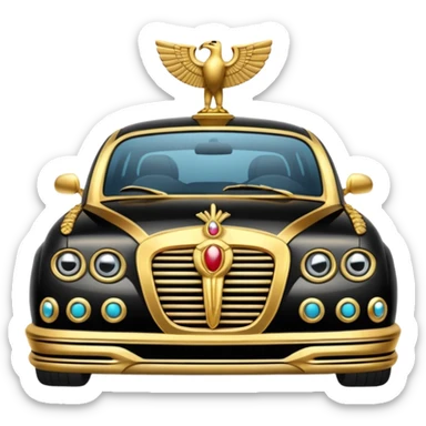 Egyptian STYLE car with Gold Details sticker