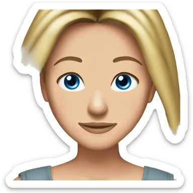 Rachel Green friends light blue eyes sticker